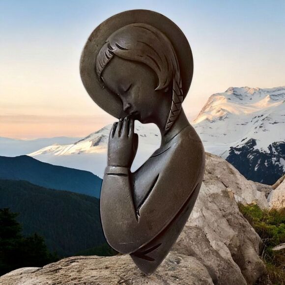 Wild Goose Studio Cast Wall Decor Plaque Madonna of Mercy Virgin Mary Ireland - Picture 14 of 15